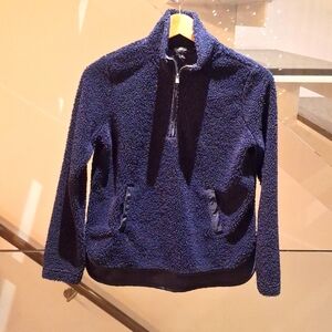 Navy Sherpa Pull Over